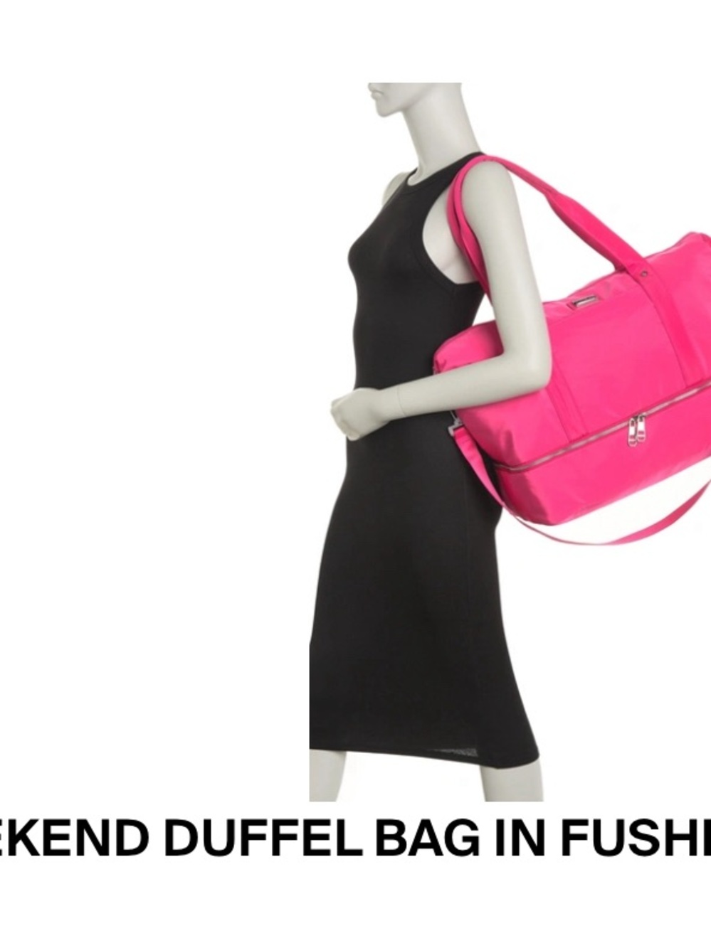 Madden Girl Fuchsia Weekend Duffel Bag